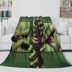Superhero Hulk Blanket Flannel Throw Kids Room Decoration (ONLINE ORDER ONLY)