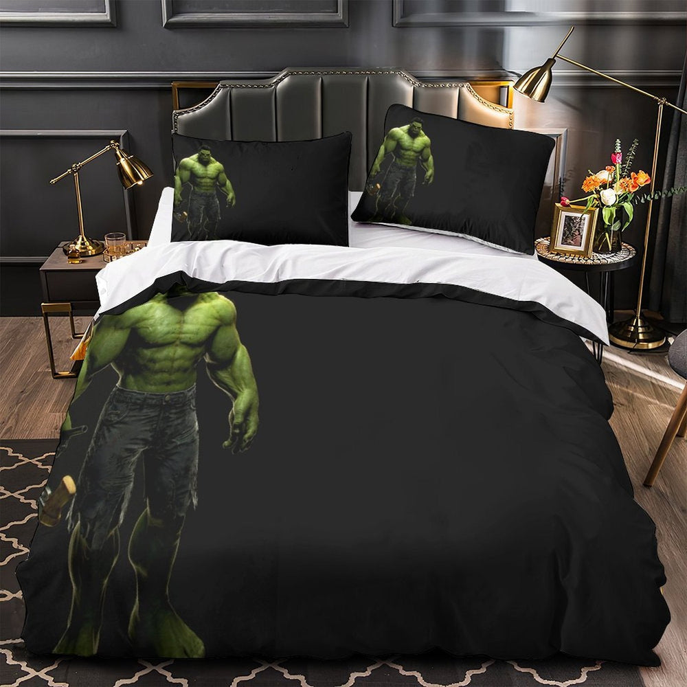 Superhero Hulk Duvet Cover Pattern Bedding Set Without Filler (ONLINE ORDER ONLY)