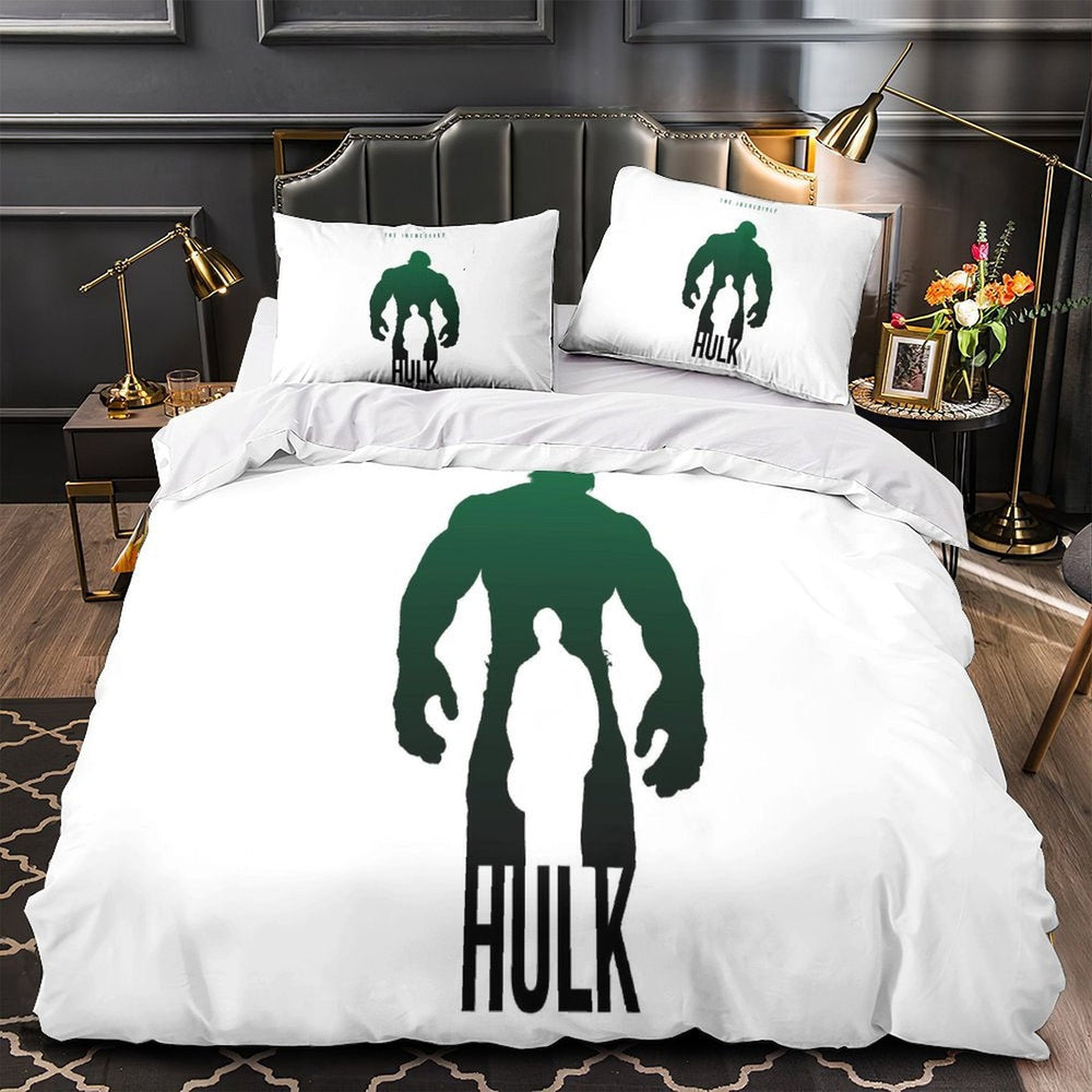 Superhero Hulk Duvet Cover Pattern Bedding Set Without Filler (ONLINE ORDER ONLY)