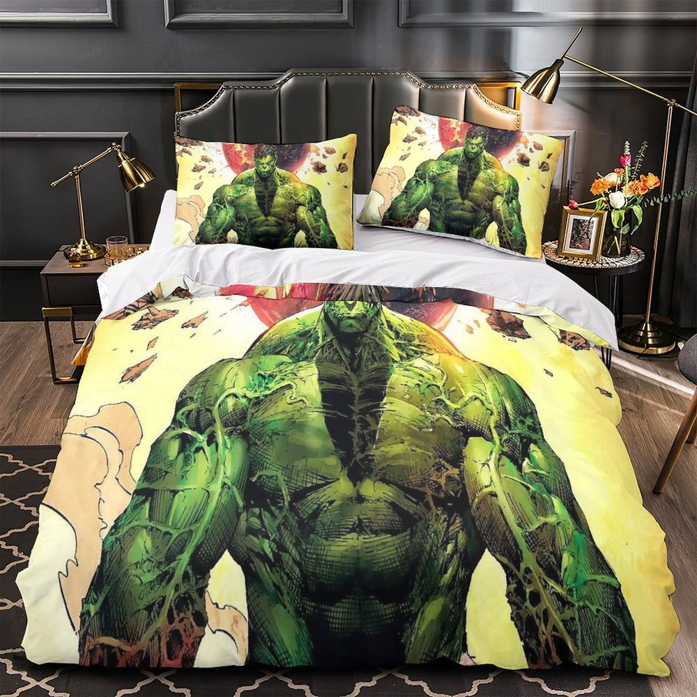 Superhero Hulk Duvet Cover Pattern Bedding Set Without Filler (ONLINE ORDER ONLY)
