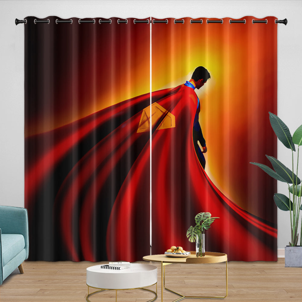 Superman 2025 Curtains Blackout Window Drapes Room Decoration (Online Order Only)