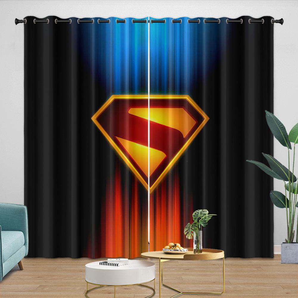 Superman 2025 Curtains Blackout Window Drapes Room Decoration (Online Order Only)