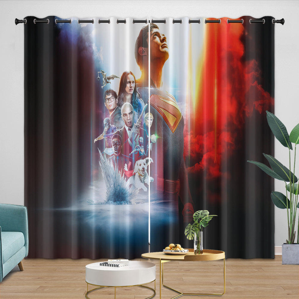Superman 2025 Curtains Blackout Window Drapes Room Decoration (Online Order Only)