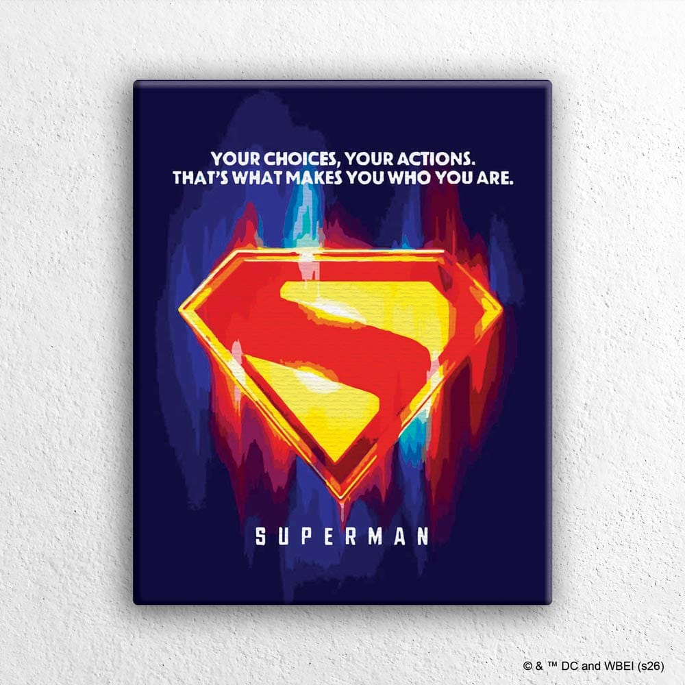 Superman Logo  - Paint By Numbers Kit (ONLINE ORDER ONLY)