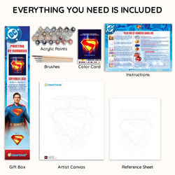 Superman Logo  - Paint By Numbers Kit (ONLINE ORDER ONLY)