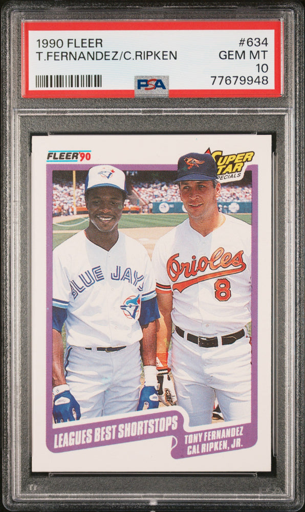 1990 FLEER T.FERNANDEZ/C.RIPKEN  #634 - PSA 10 (Online Order Only)