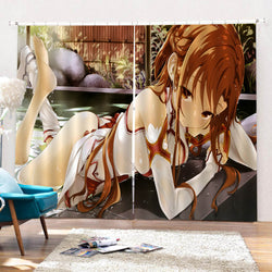 Sword Art Online Curtains Blackout Window Drapes for Room Decoration (Online Order Only)