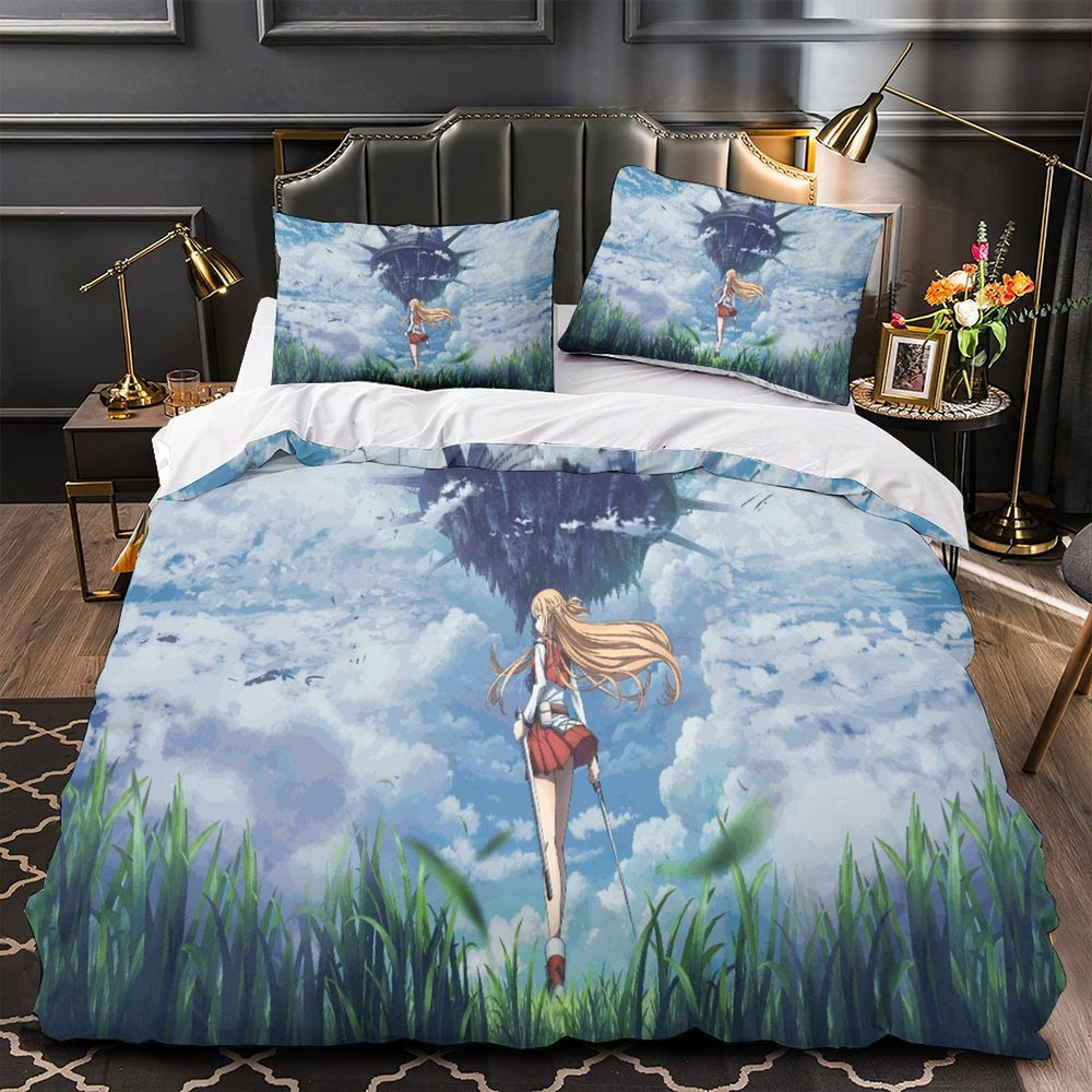 Sword Art Online Duvet Cover Pattern Bedding Set Without Filler (ONLINE ORDER ONLY)