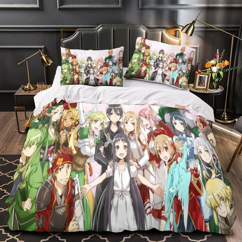 Sword Art Online Duvet Cover Pattern Bedding Set Without Filler (ONLINE ORDER ONLY)