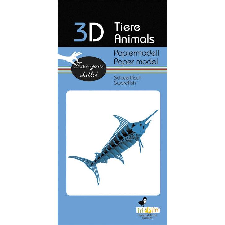 Swordfish 3D Cardboard Model Kit Fridolin (ONLINE ORDER ONLY)