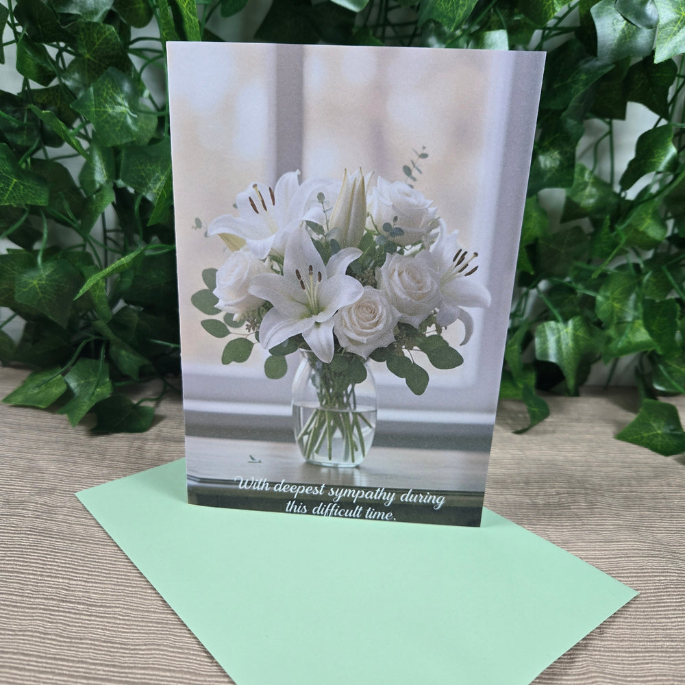 Sympathy with Flowers Card (ONLINE ORDER ONLY)
