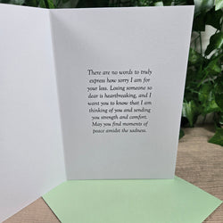 Sympathy with Flowers Card (ONLINE ORDER ONLY)