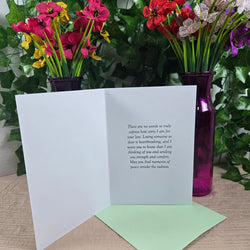 Sympathy with Flowers Card (ONLINE ORDER ONLY)