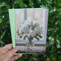 Sympathy with Flowers Card (ONLINE ORDER ONLY)