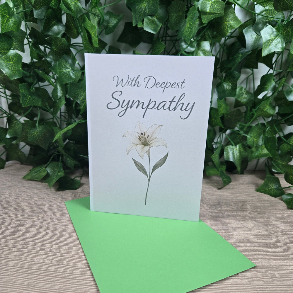 Flower Sympathy Card (ONLINE ORDER ONLY)