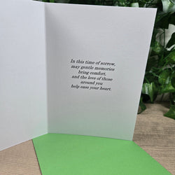 Flower Sympathy Card (ONLINE ORDER ONLY)