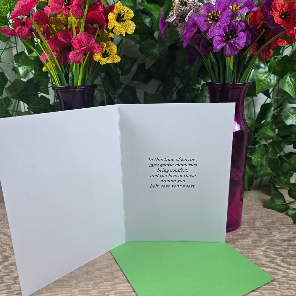 Flower Sympathy Card (ONLINE ORDER ONLY)