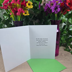 Flower Sympathy Card (ONLINE ORDER ONLY)