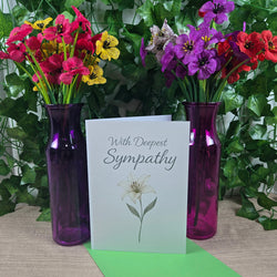 Flower Sympathy Card (ONLINE ORDER ONLY)