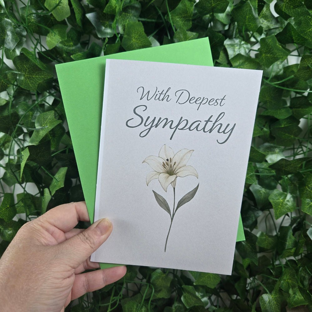 Flower Sympathy Card (ONLINE ORDER ONLY)