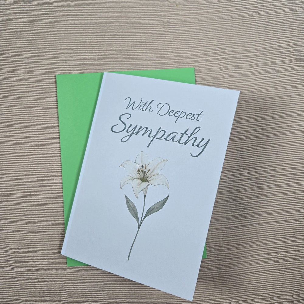 Flower Sympathy Card (ONLINE ORDER ONLY)
