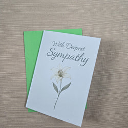 Flower Sympathy Card (ONLINE ORDER ONLY)
