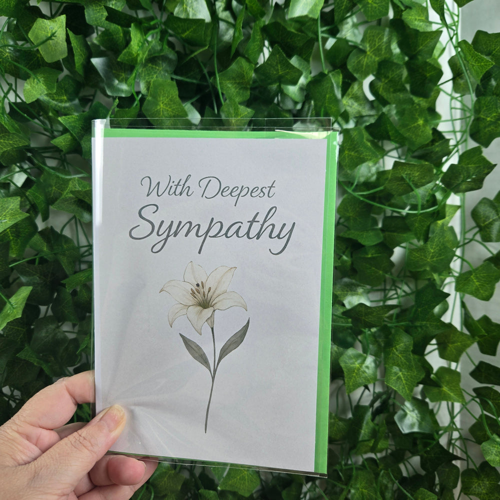 Flower Sympathy Card (ONLINE ORDER ONLY)