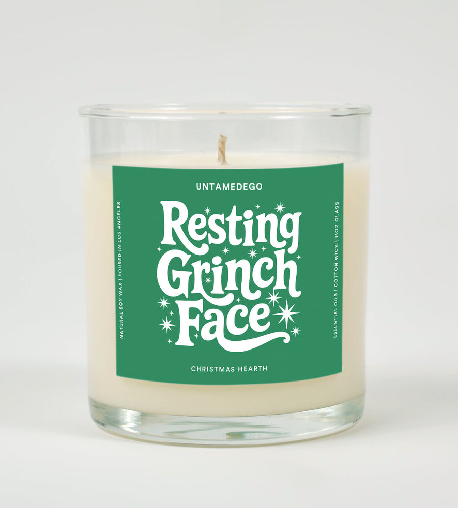 Resting Grinch Face | Christmas Candle (ONLINE ORDER ONLY)
