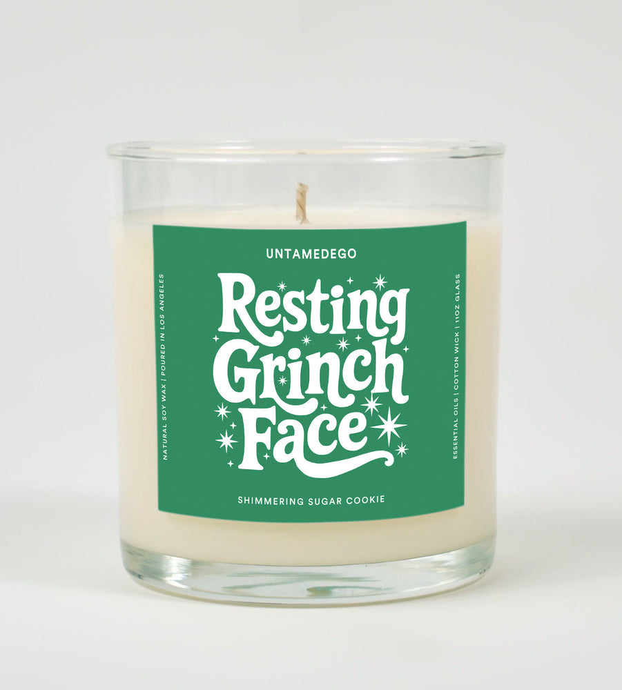 Resting Grinch Face | Christmas Candle (ONLINE ORDER ONLY)