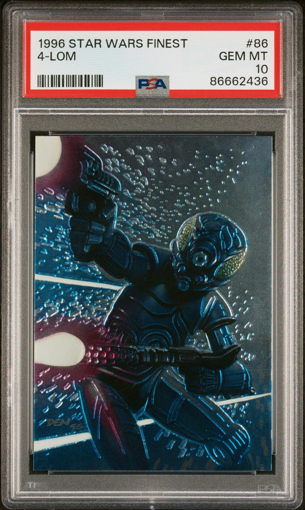 1996 STAR WARS FINEST 4-LOM  #86 - PSA 10 (Online Order Only)