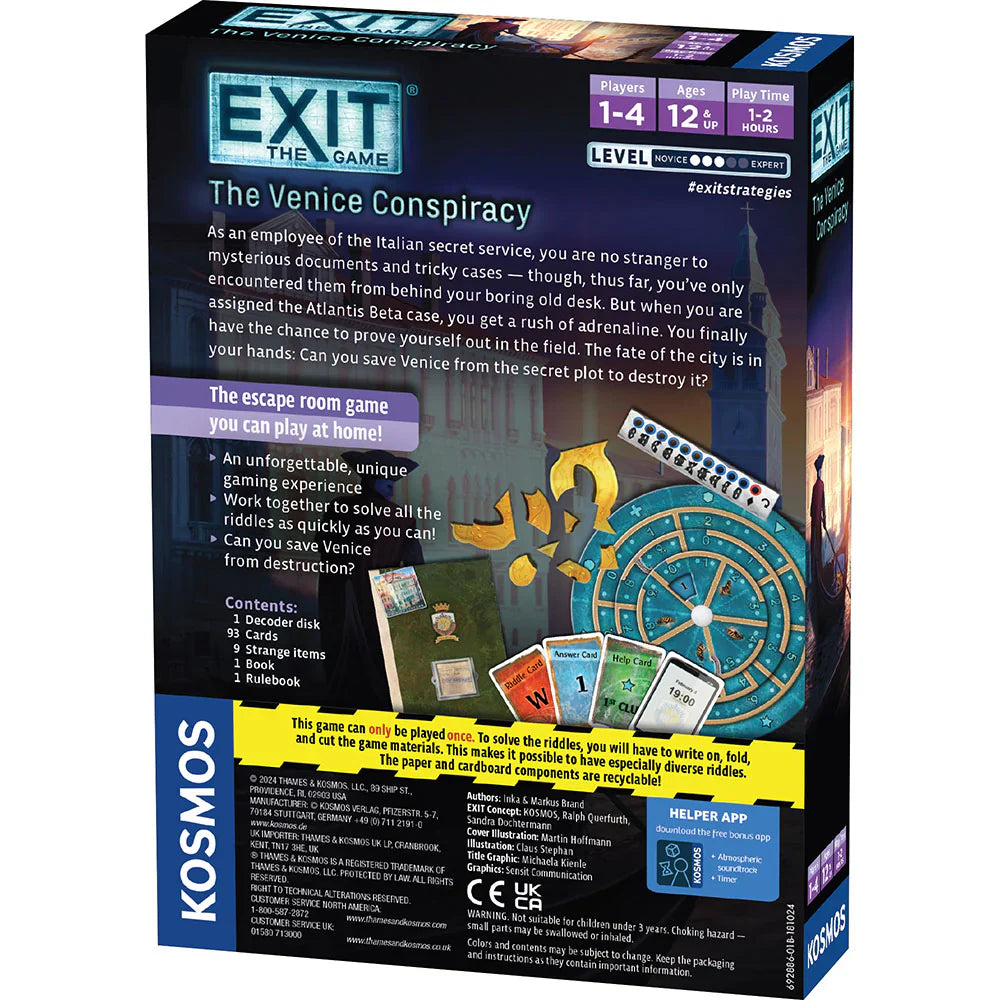 EXIT: The Venice Conspiracy (ONLINE ORDER ONLY)