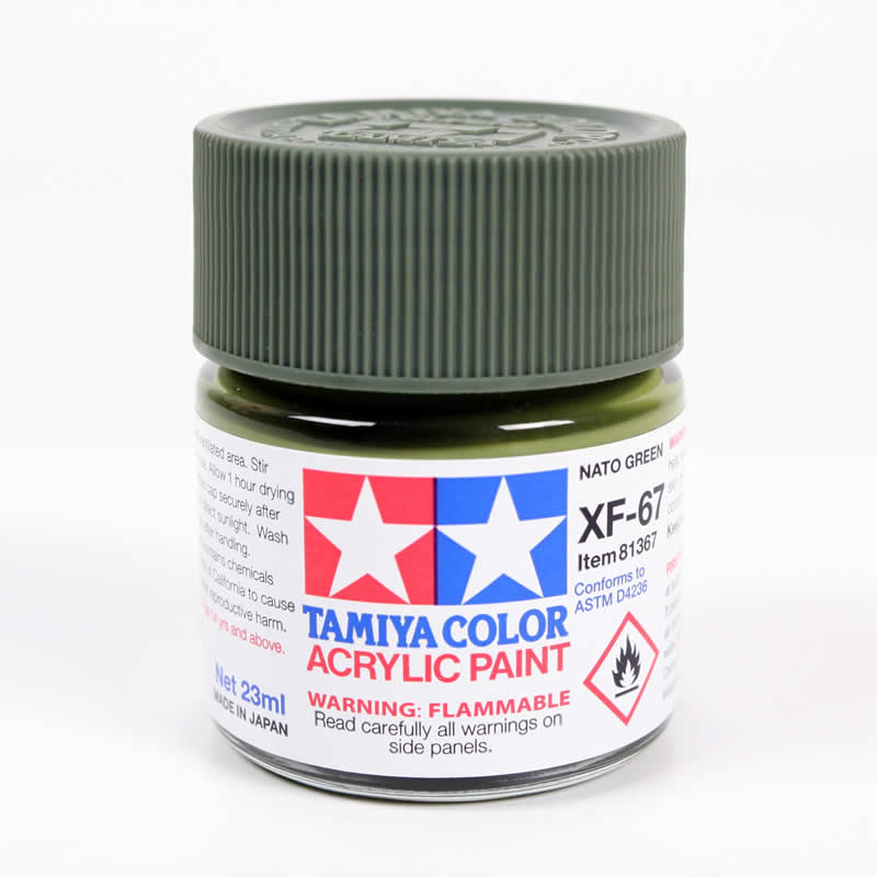TAM81367 XF67 Nato Green 23ml (3/4oz) Bottle Hobby Paint Tamiya (ONLINE ORDER ONLY)