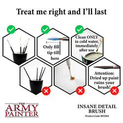 Army Painter Tools: Wargamer Brush - Insane Detail (ONLINE ORDER ONLY)
