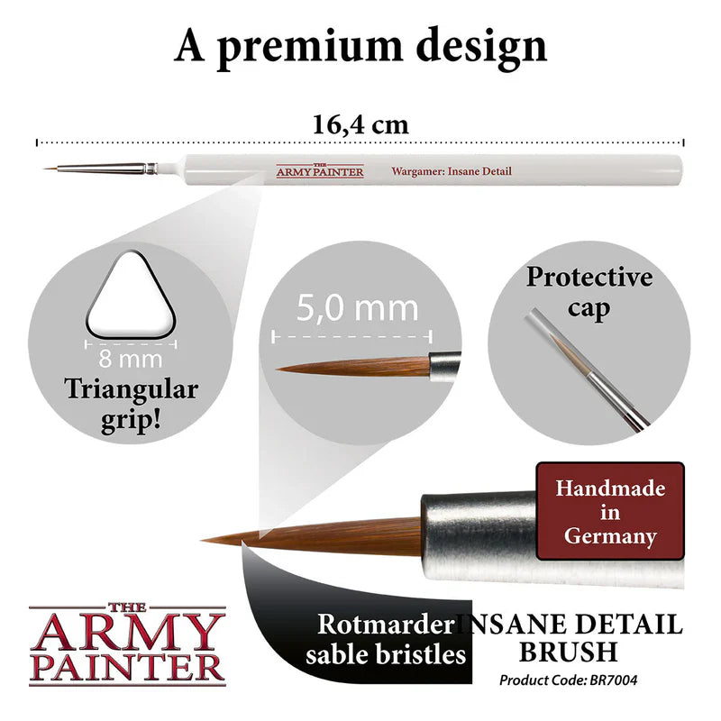 Army Painter Tools: Wargamer Brush - Insane Detail (ONLINE ORDER ONLY)