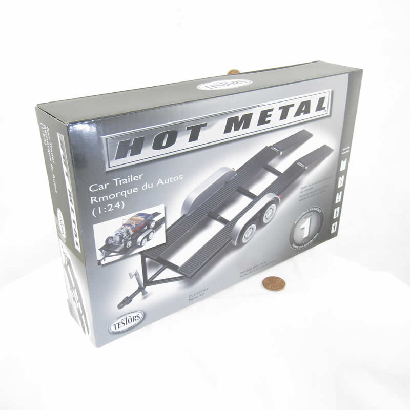 TES234KIT Tandem Trailer Prepainted Metal Model Kit 24th Scale Testors (ONLINE ORDER ONLY)