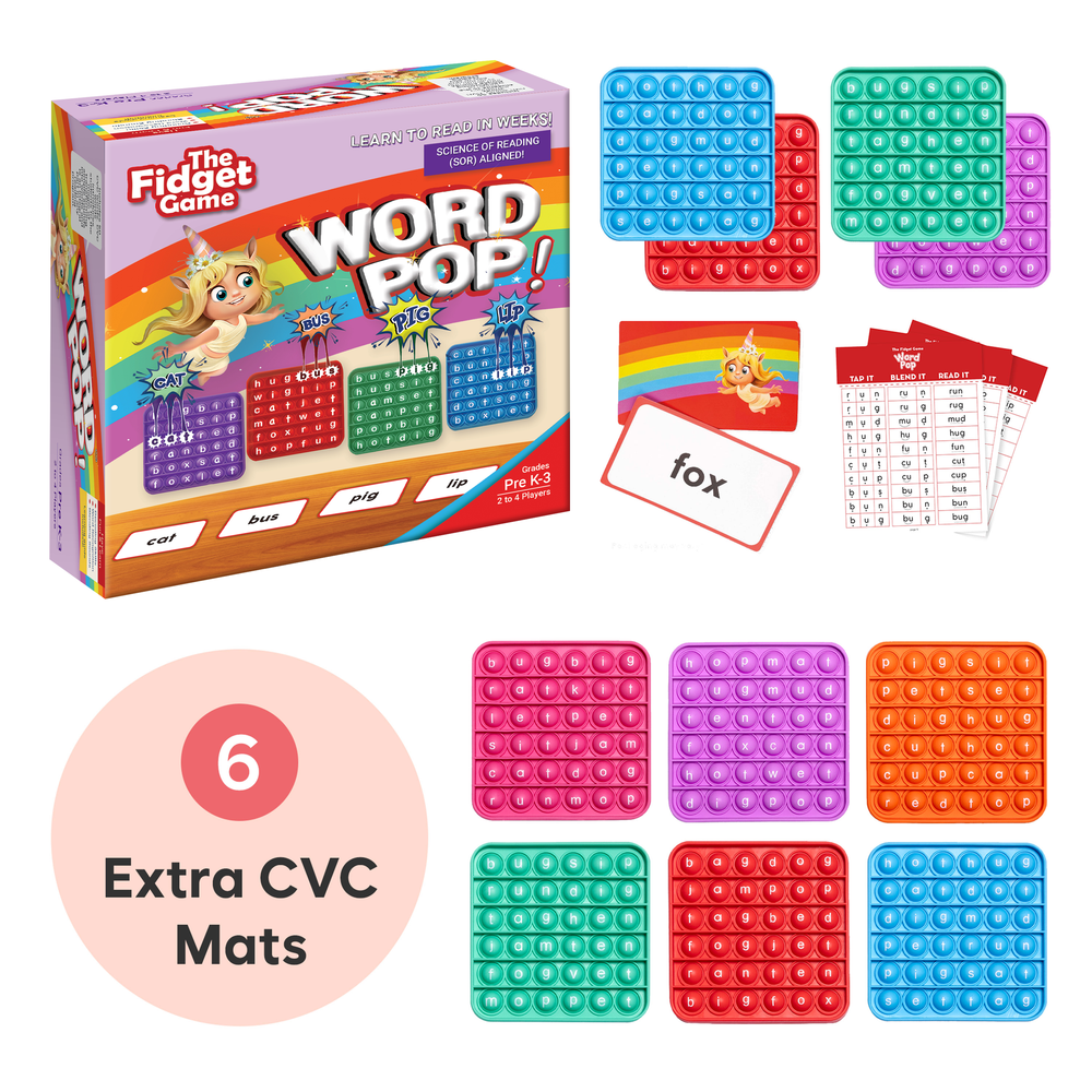 .Word Pop + Extra CVC Mats (Online Order Only)