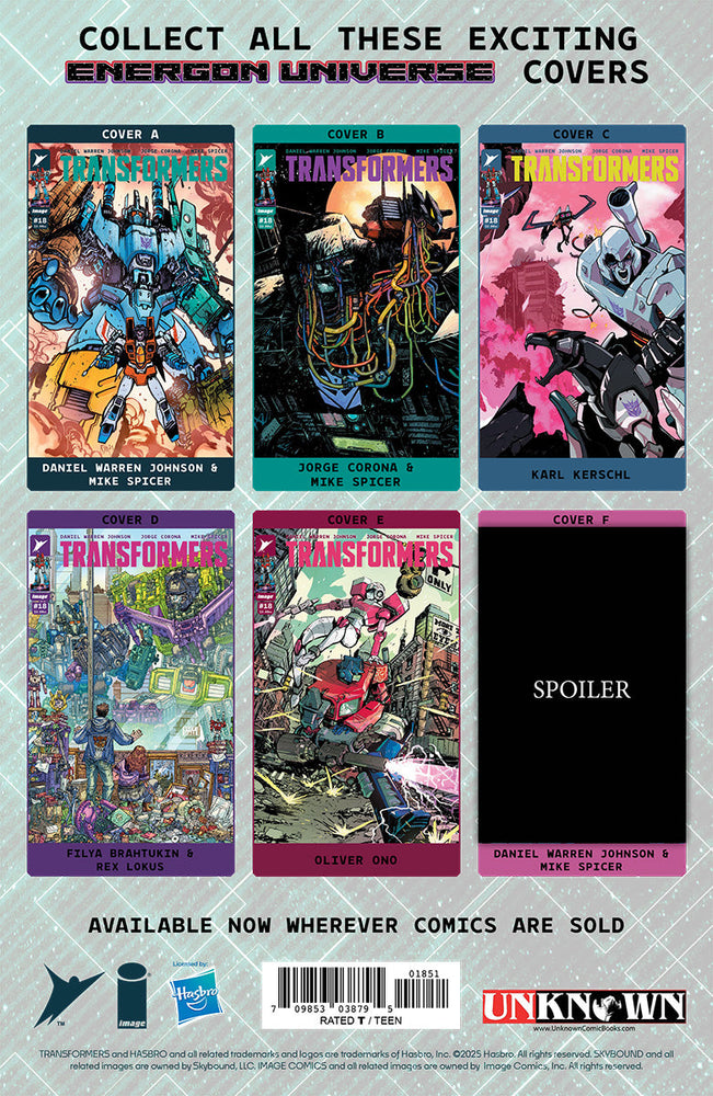 Transformers #18 Unknown Comic Tyler Kirkham Virgin Var (03/12/2025) (ONLINE ORDER ONLY)