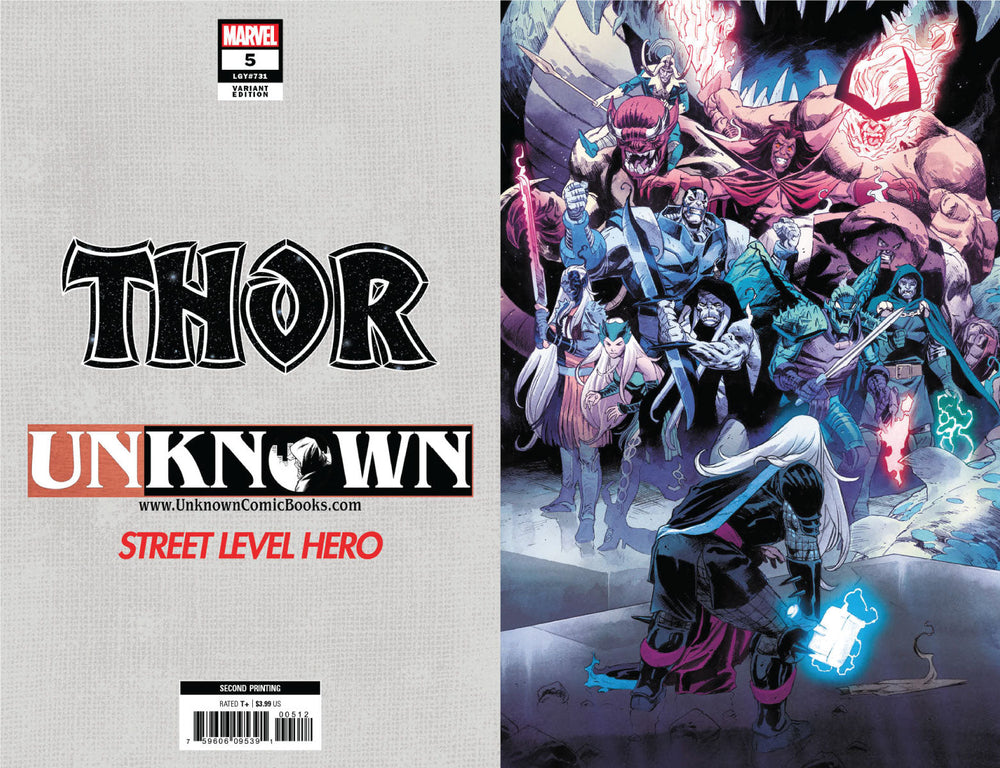 Thor #5 2Nd Ptg Unknown Comics Exclusive Klein Virgin Var (07/29/2020) (ONLINE ORDER ONLY)