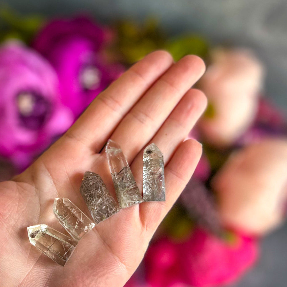 Rutilated Quartz Mini Towers, Tiny Rutile Quartz Points (ONLINE ORDER ONLY)