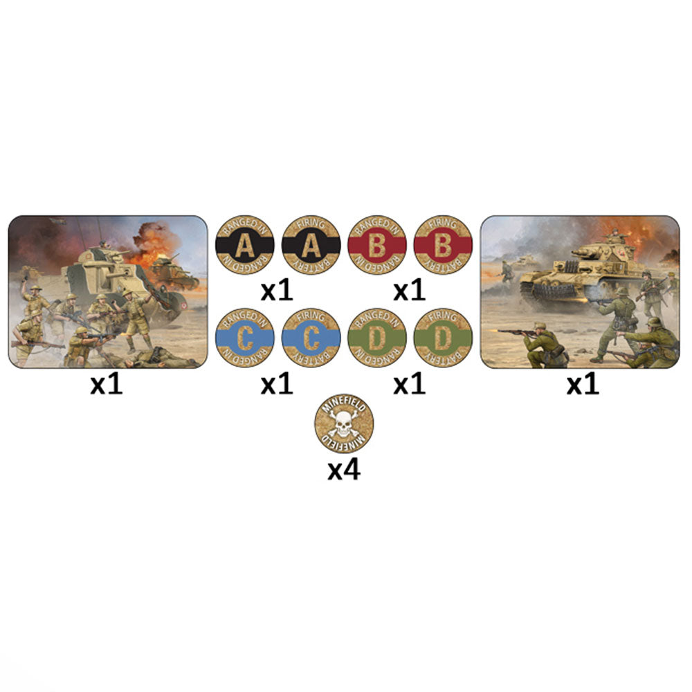 Flames of War: Desert Mission Token Set