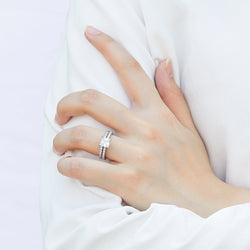 The Emma - Silver Wedding Ring Set (ONLINE ORDER ONLY)