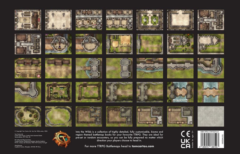 Into the Wilds Battlemap Books: Castles & Keeps (ONLINE ORDER ONLY)