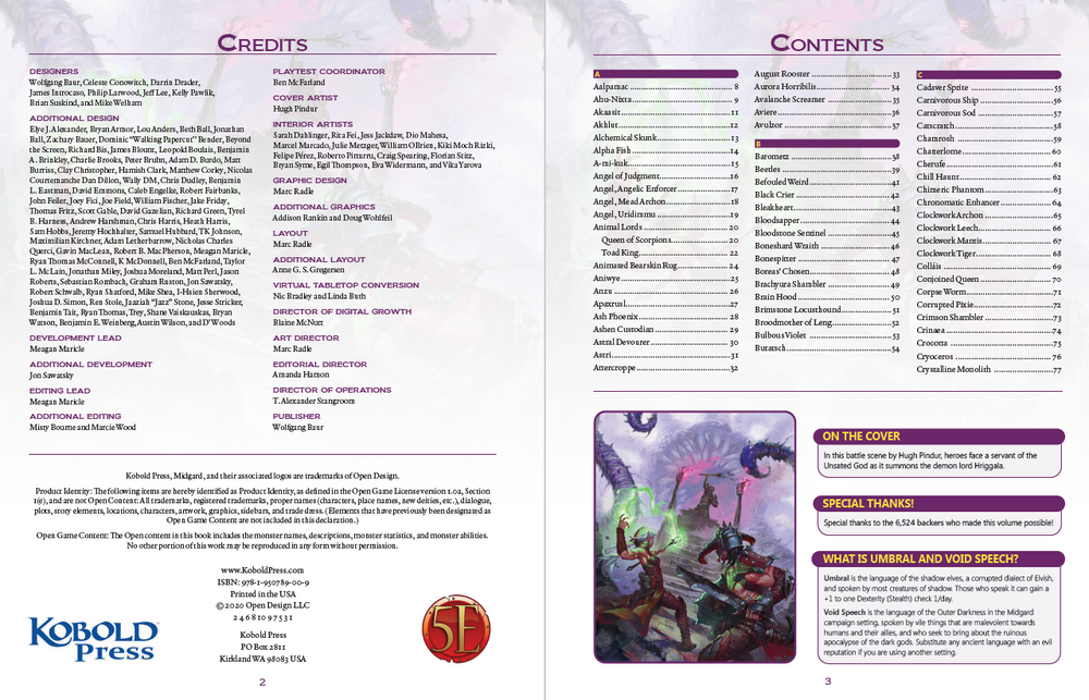 Tome of Beasts II (Hardcover) (5E) (ONLINE ORDER ONLY)