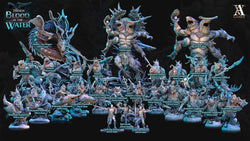 3D Printed Archvillain Games Karkhari The Trench Blood In the Water 28 32mm D&D (Online Only)