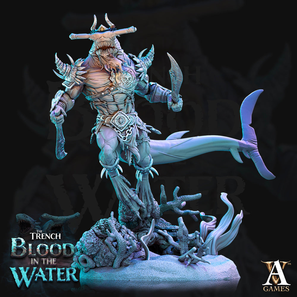 3D Printed Archvillain Games Karkhari The Trench Blood In the Water 28 32mm D&D (Online Only)
