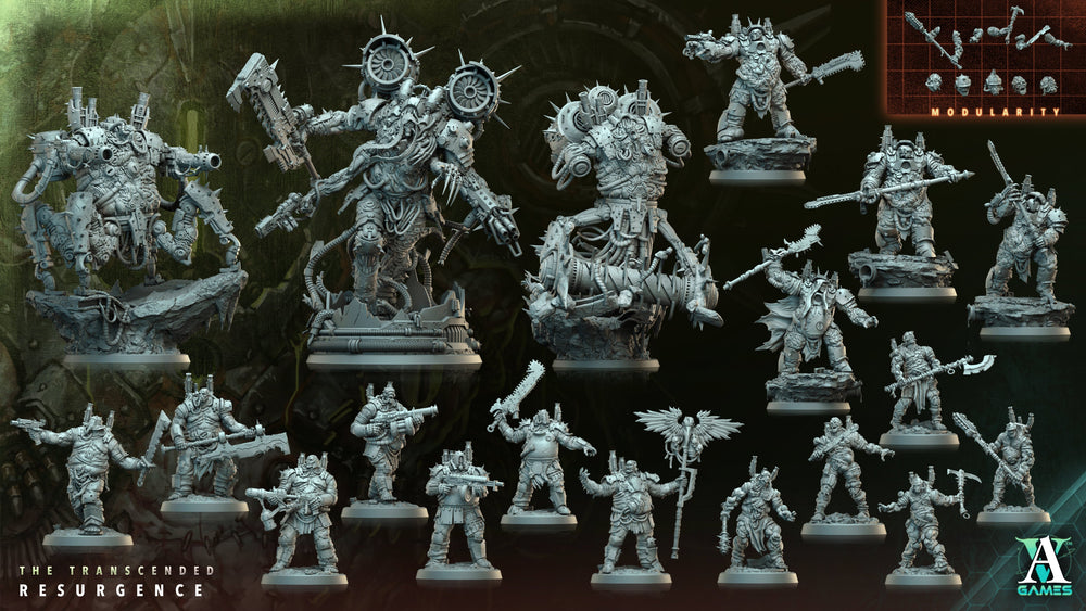 3D Printed Archvillain Games Rotting Conscript The Transcended Resurgence 28 32mm D&D (Online Only)