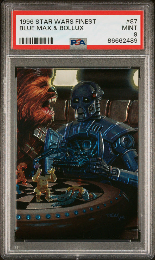 1996 STAR WARS FINEST BLUE MAX & BOLLUX  #87 - PSA 9 (Online Order Only)