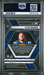 Graded 2025 Mosaic Tyler Warren #281 Variation Rookie RC Football Card PSA 10 Gem Mint