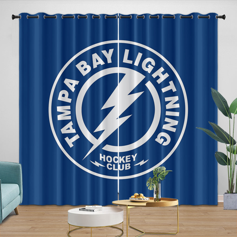 Tampa Bay Lightning Curtains Blackout Window Drapes Room Decoration (Online Order Only)