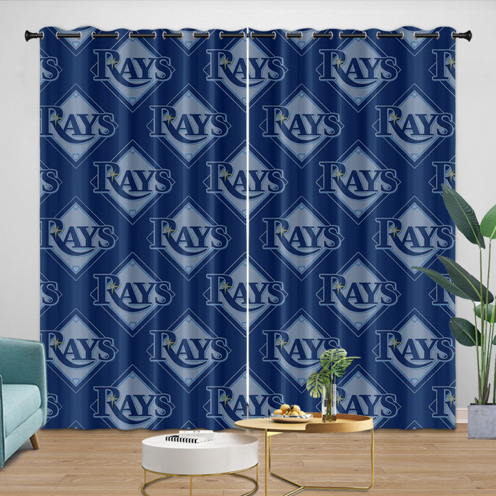 Tampa Bay Rays Curtains Blackout Window Drapes Room Decoration (Online Order Only)